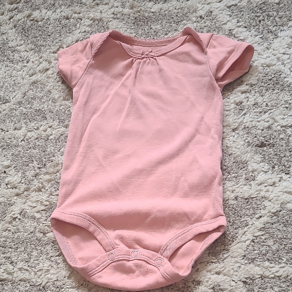 20 for $10 - Carter's Girls 3m Pink Cotton Short Sleeve Onesie